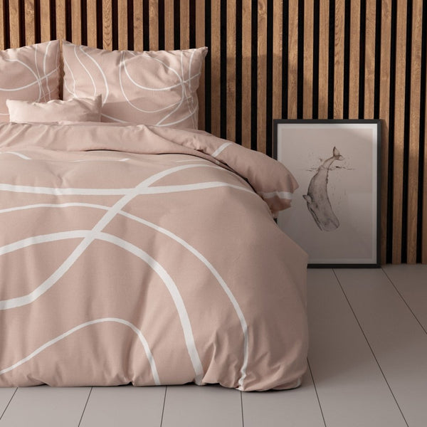 Super Soft Microfibre Duvet Cover Set Mahila | Pink | Single - 140cm (W) x 220cm (L) - The Bedding & Blankets Store
