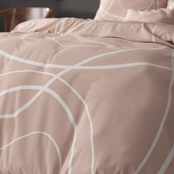 Super Soft Microfibre Duvet Cover Set Mahila | Pink | Single - 140cm (W) x 220cm (L) - The Bedding & Blankets Store