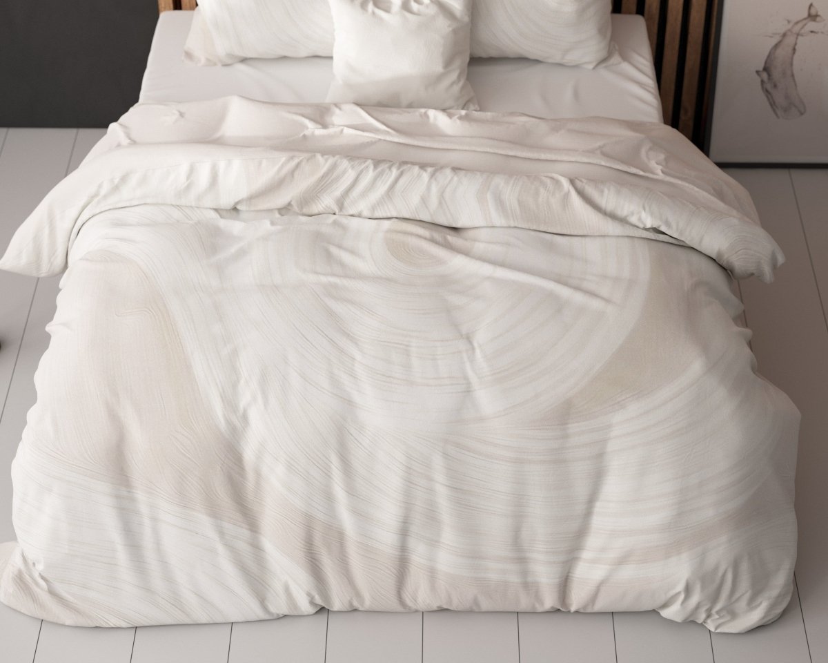 Super Soft Microfibre Duvet Cover Set Meesie | Sand | Single - 140cm (W) x 220cm (L) - The Bedding & Blankets Store