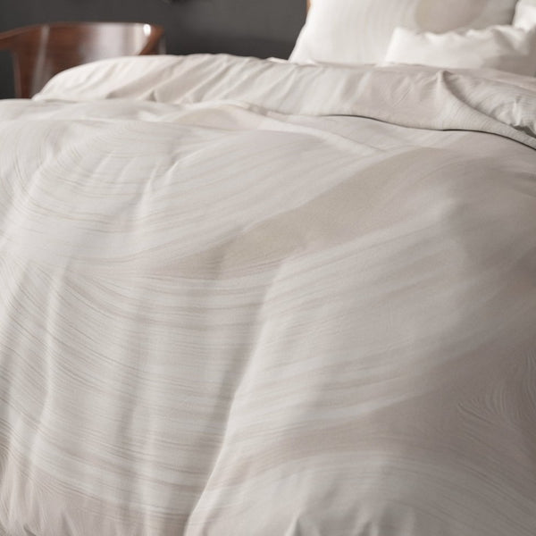 Super Soft Microfibre Duvet Cover Set Meesie | Sand | Single - 140cm (W) x 220cm (L) - The Bedding & Blankets Store