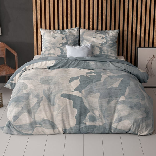 Super Soft Microfibre Duvet Cover Set Michaello | Blue | Single - 140cm (W) x 220cm (L) - The Bedding & Blankets Store