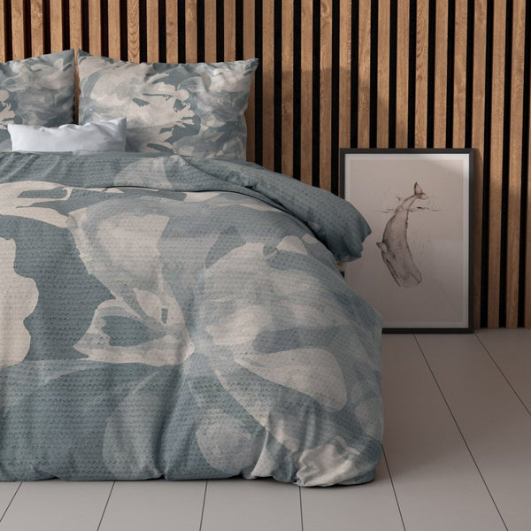 Super Soft Microfibre Duvet Cover Set Michaello | Blue | Single - 140cm (W) x 220cm (L) - The Bedding & Blankets Store