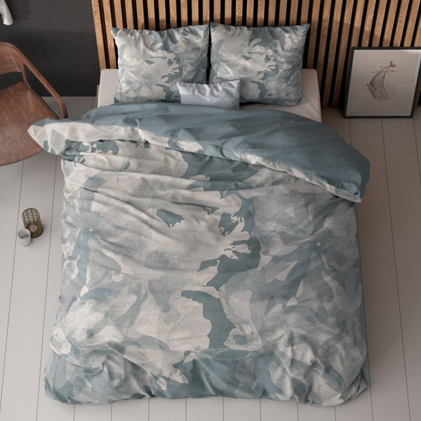 Super Soft Microfibre Duvet Cover Set Michaello | Blue | Single - 140cm (W) x 220cm (L) - The Bedding & Blankets Store