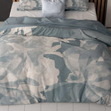 Super Soft Microfibre Duvet Cover Set Michaello | Blue | Single - 140cm (W) x 220cm (L) - The Bedding & Blankets Store