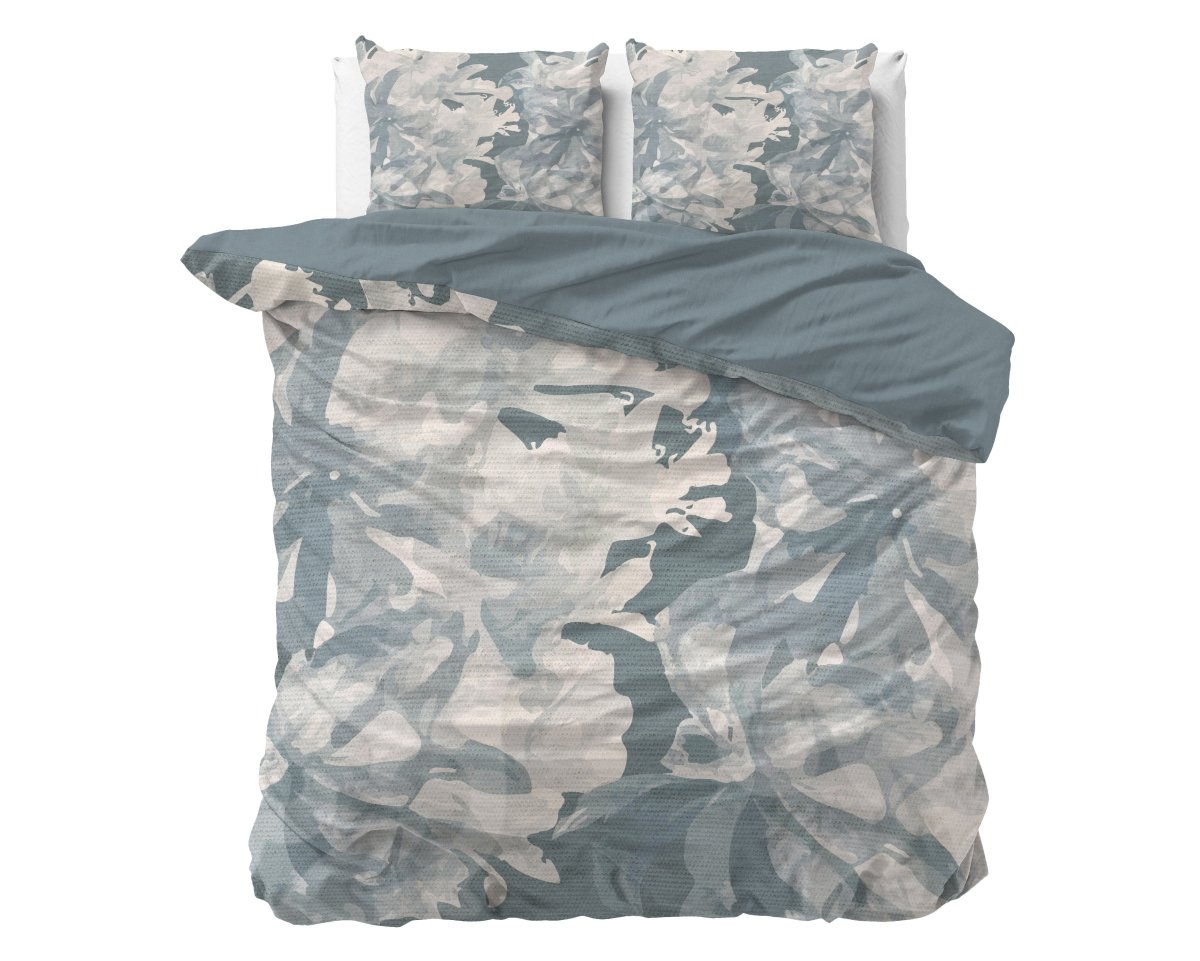 Super Soft Microfibre Duvet Cover Set Michaello | Blue | Single - 140cm (W) x 220cm (L) - The Bedding & Blankets Store