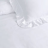 Super Soft Microfibre Duvet Cover Set Ruffles | White | Single - 140cm (W) x 220cm (L) - The Bedding & Blankets Store