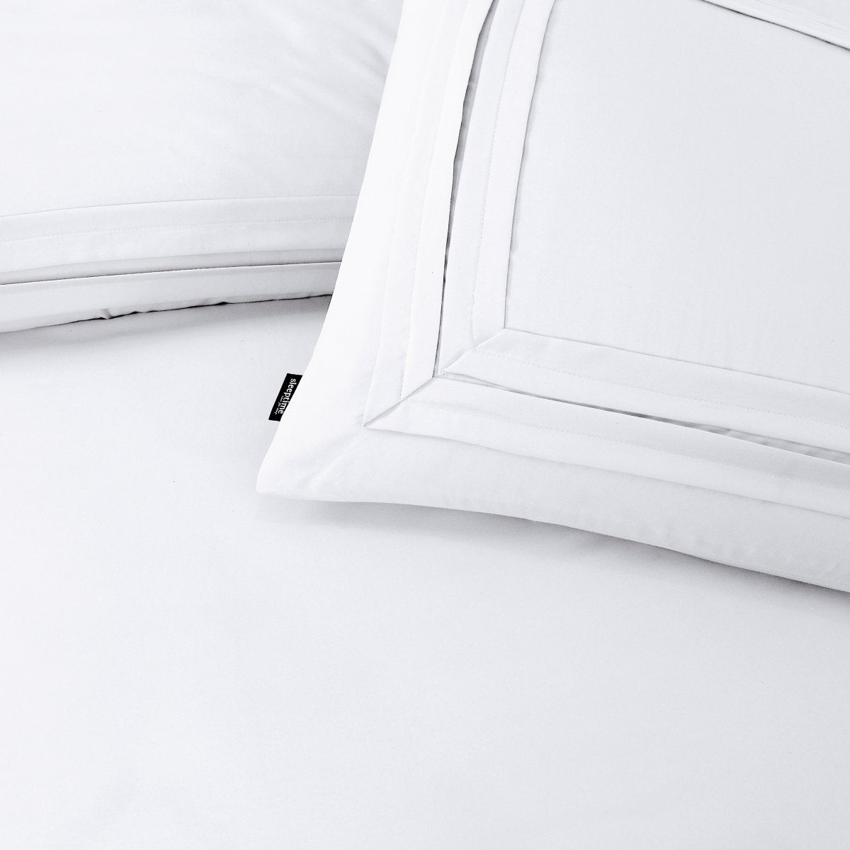 Super Soft Microfibre Duvet Cover Set Tailored | White | Single - 140cm (W) x 220cm (L) - The Bedding & Blankets Store