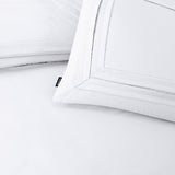 Super Soft Microfibre Duvet Cover Set Tailored | White | Single - 140cm (W) x 220cm (L) - The Bedding & Blankets Store