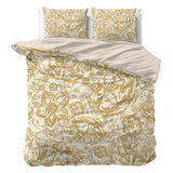 Super Soft Microfibre Duvet Cover Set Tela | Gold | Single - 140cm (W) x 220cm (L) - The Bedding & Blankets Store