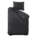 Teddy Fleece Duvet Cover Set | Anthracite | Single - 135cm (W) x 200cm (L) - The Bedding & Blankets Store