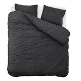 Teddy Fleece Duvet Cover Set | Anthracite | Single - 135cm (W) x 200cm (L) - The Bedding & Blankets Store