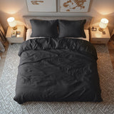 Teddy Fleece Duvet Cover Set | Anthracite | Single - 135cm (W) x 200cm (L) - The Bedding & Blankets Store