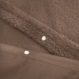 Teddy Fleece Duvet Cover Set | Brown | Single - 135cm (W) x 200cm (L) - The Bedding & Blankets Store