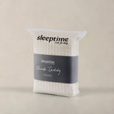 Teddy Fleece Duvet Cover Set Check | Beige | Single - 140cm (W) x 220cm (L) - The Bedding & Blankets Store
