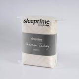 Teddy Fleece Duvet Cover Set Chevron | Cream | Single - 140cm (W) x 220cm (L) - The Bedding & Blankets Store