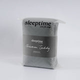 Teddy Fleece Duvet Cover Set Chevron | Grey Anthracite | Single - 140cm (W) x 220cm (L) - The Bedding & Blankets Store