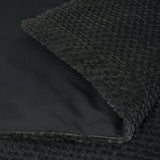 Teddy Fleece Duvet Cover Set Fur | Anthracite | Single - 140cm (W) x 220cm (L) - The Bedding & Blankets Store