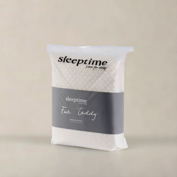 Teddy Fleece Duvet Cover Set Fur | Beige | Single - 140cm (W) x 220cm (L) - The Bedding & Blankets Store