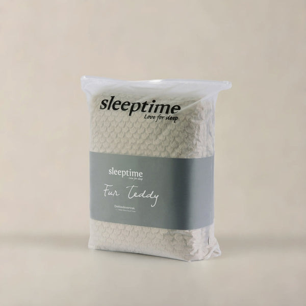 Teddy Fleece Duvet Cover Set Fur | Taupe | Single - 140cm (W) x 220cm (L) - The Bedding & Blankets Store