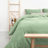 Teddy Fleece Duvet Cover Set | Green | King - 240cm (W) x 220cm (L) - The Bedding & Blankets Store