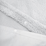 Teddy Fleece Duvet Cover Set | Grey | Single - 135cm (W) x 200cm (L) - The Bedding & Blankets Store