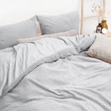Teddy Fleece Duvet Cover Set | Grey | Single - 135cm (W) x 200cm (L) - The Bedding & Blankets Store