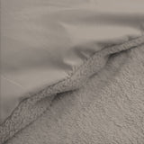 Teddy Fleece Duvet Cover Set Teddy | Khaki | Single - 140cm (W) x 220cm (L) - The Bedding & Blankets Store