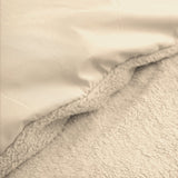 Teddy Fleece Duvet Cover Set Teddy | Taupe | Single - 140cm (W) x 220cm (L) - The Bedding & Blankets Store
