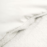Teddy Fleece Duvet Cover Set Teddy | White | Single - 140cm (W) x 220cm (L) - The Bedding & Blankets Store