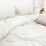 Teddy Fleece Duvet Cover Set Teddy | White | Single - 140cm (W) x 220cm (L) - The Bedding & Blankets Store