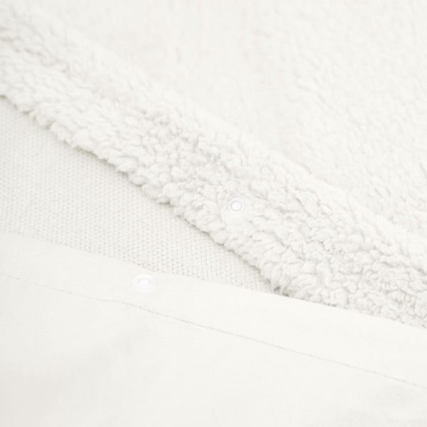 Teddy Fleece Duvet Cover Set Teddy | White | Single - 140cm (W) x 220cm (L) - The Bedding & Blankets Store