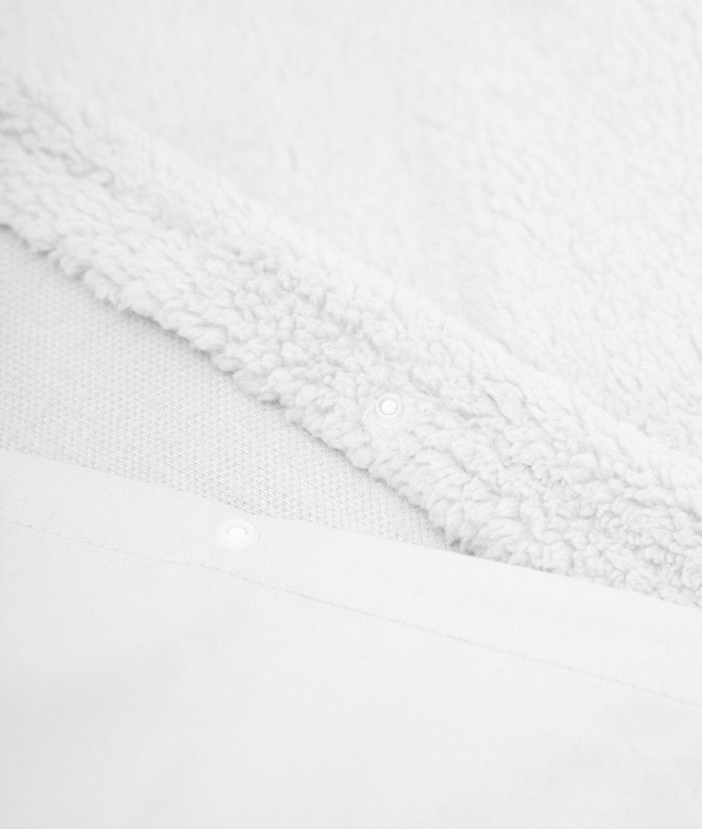 Teddy Fleece Duvet Cover Set | White | Single - 135cm (W) x 200cm (L) - The Bedding & Blankets Store