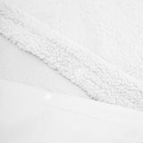 Teddy Fleece Duvet Cover Set | White | Single - 135cm (W) x 200cm (L) - The Bedding & Blankets Store