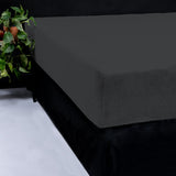 Teddy Fleece Fitted Sheet | Anthracite Grey | Single 90 x 200cm (L) x 30cm (D) - The Bedding & Blankets Store