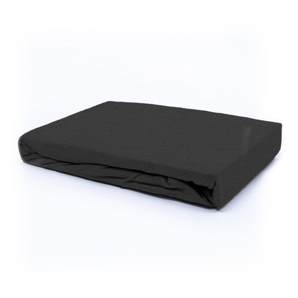 Teddy Fleece Fitted Sheet | Anthracite Grey | Single 90 x 200cm (L) x 30cm (D) - The Bedding & Blankets Store