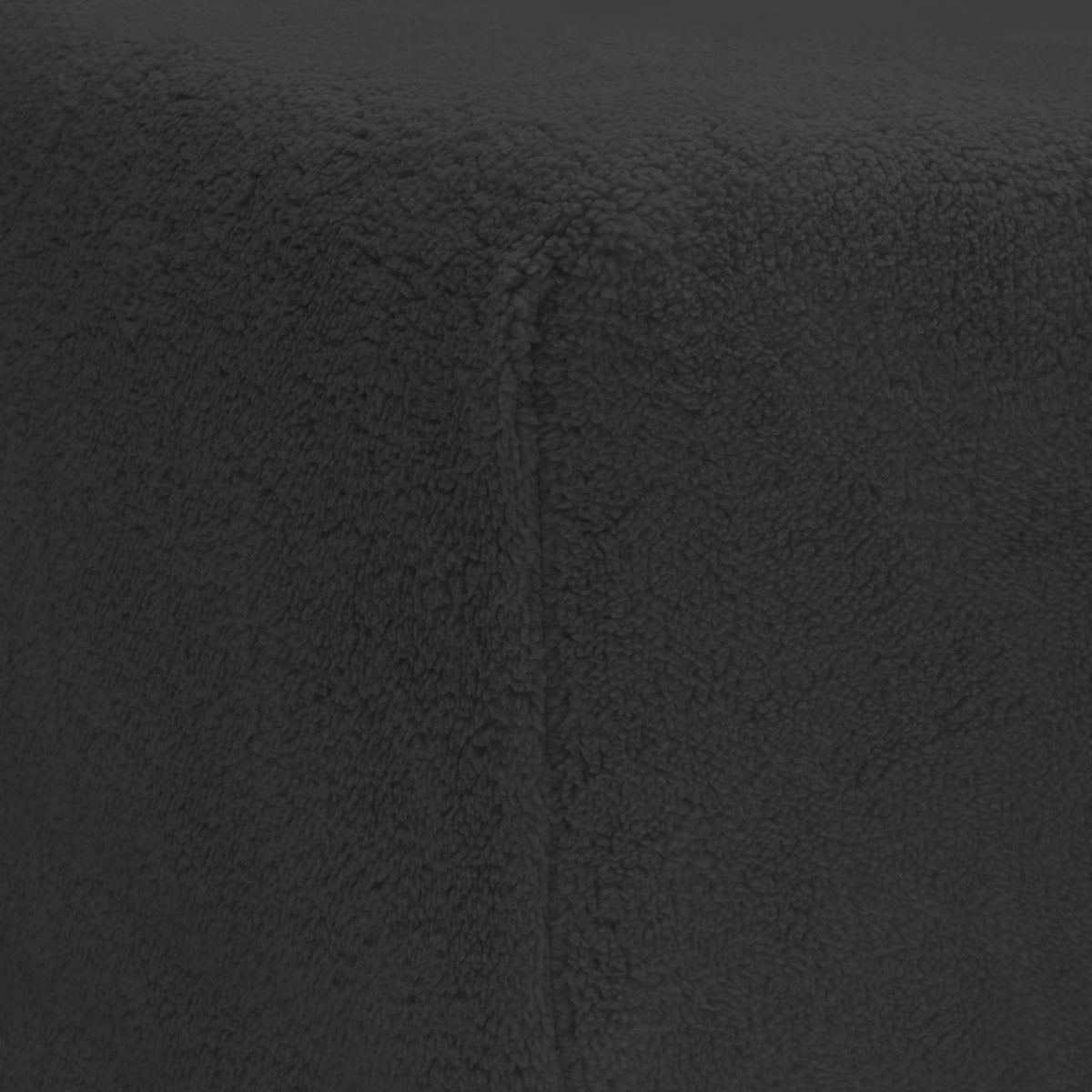 Teddy Fleece Fitted Sheet | Anthracite Grey | Single 90 x 200cm (L) x 30cm (D) - The Bedding & Blankets Store