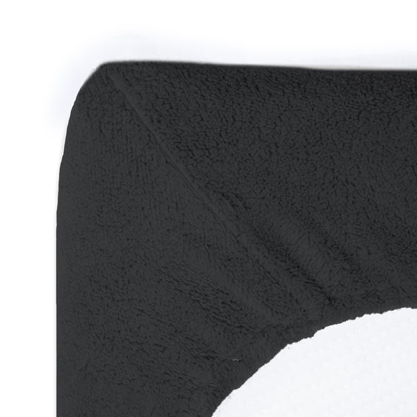 Teddy Fleece Fitted Sheet | Anthracite Grey | Single 90 x 200cm (L) x 30cm (D) - The Bedding & Blankets Store