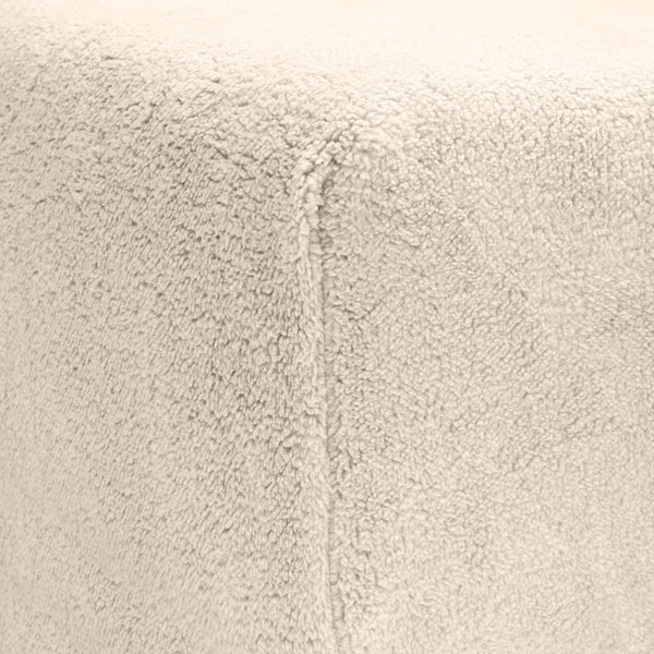 Teddy Fleece Fitted Sheet | Cream | Single 90 x 200cm (L) x 30cm (D) - The Bedding & Blankets Store