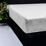 Teddy Fleece Fitted Sheet | Grey | Single 90 x 200cm (L) x 30cm (D) - The Bedding & Blankets Store
