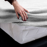 Teddy Fleece Fitted Sheet | Grey | Single 90 x 200cm (L) x 30cm (D) - The Bedding & Blankets Store