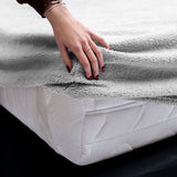 Teddy Fleece Fitted Sheet | Grey | Single 90 x 200cm (L) x 30cm (D) - The Bedding & Blankets Store