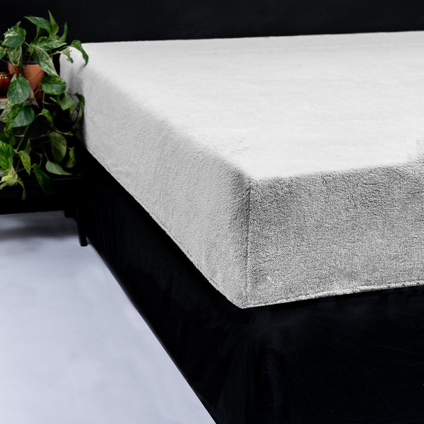 Teddy Fleece Fitted Sheet | Grey | Single 90 x 200cm (L) x 30cm (D) - The Bedding & Blankets Store