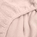 Teddy Fleece Fitted Sheet | Pink | Single 90 x 200cm (L) x 30cm (D) - The Bedding & Blankets Store