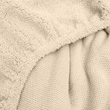 Teddy Fleece Fitted Sheet | Taupe | Single 90 x 200cm (L) x 30cm (D) - The Bedding & Blankets Store