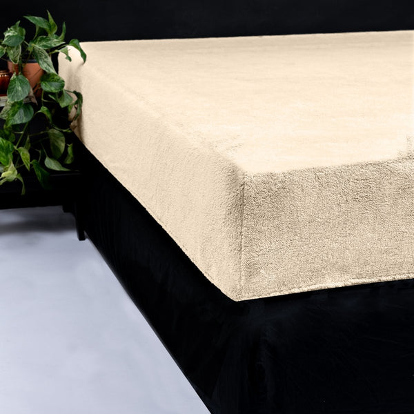 Teddy Fleece Fitted Sheet | Taupe | Single 90 x 200cm (L) x 30cm (D) - The Bedding & Blankets Store