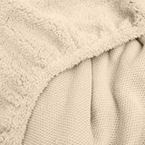 Teddy Fleece Fitted Sheet | Taupe | Single 90 x 200cm (L) x 30cm (D) - The Bedding & Blankets Store