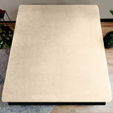 Teddy Fleece Fitted Sheet | Taupe | Single 90 x 200cm (L) x 30cm (D) - The Bedding & Blankets Store