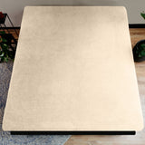 Teddy Fleece Fitted Sheet | Taupe | Single 90 x 200cm (L) x 30cm (D) - The Bedding & Blankets Store