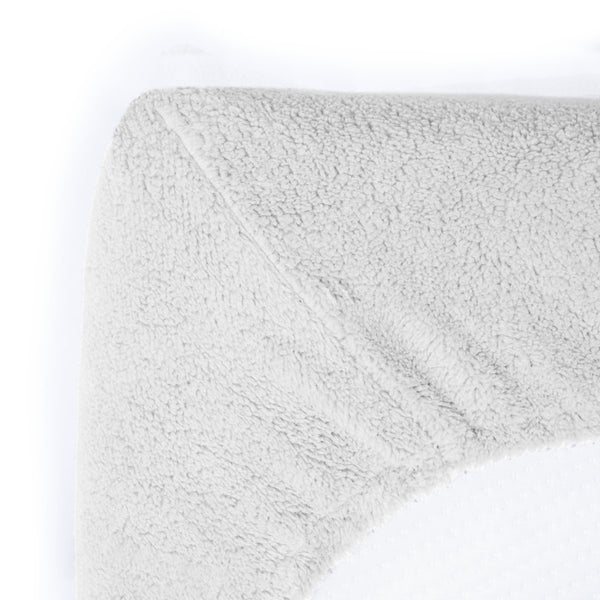 Teddy Fleece Fitted Sheet | White | Single 90 x 200cm (L) x 30cm (D) - The Bedding & Blankets Store