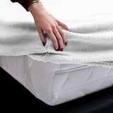 Teddy Fleece Fitted Sheet | White | Single 90 x 200cm (L) x 30cm (D) - The Bedding & Blankets Store